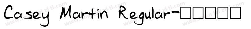 Casey Martin Regular字体转换